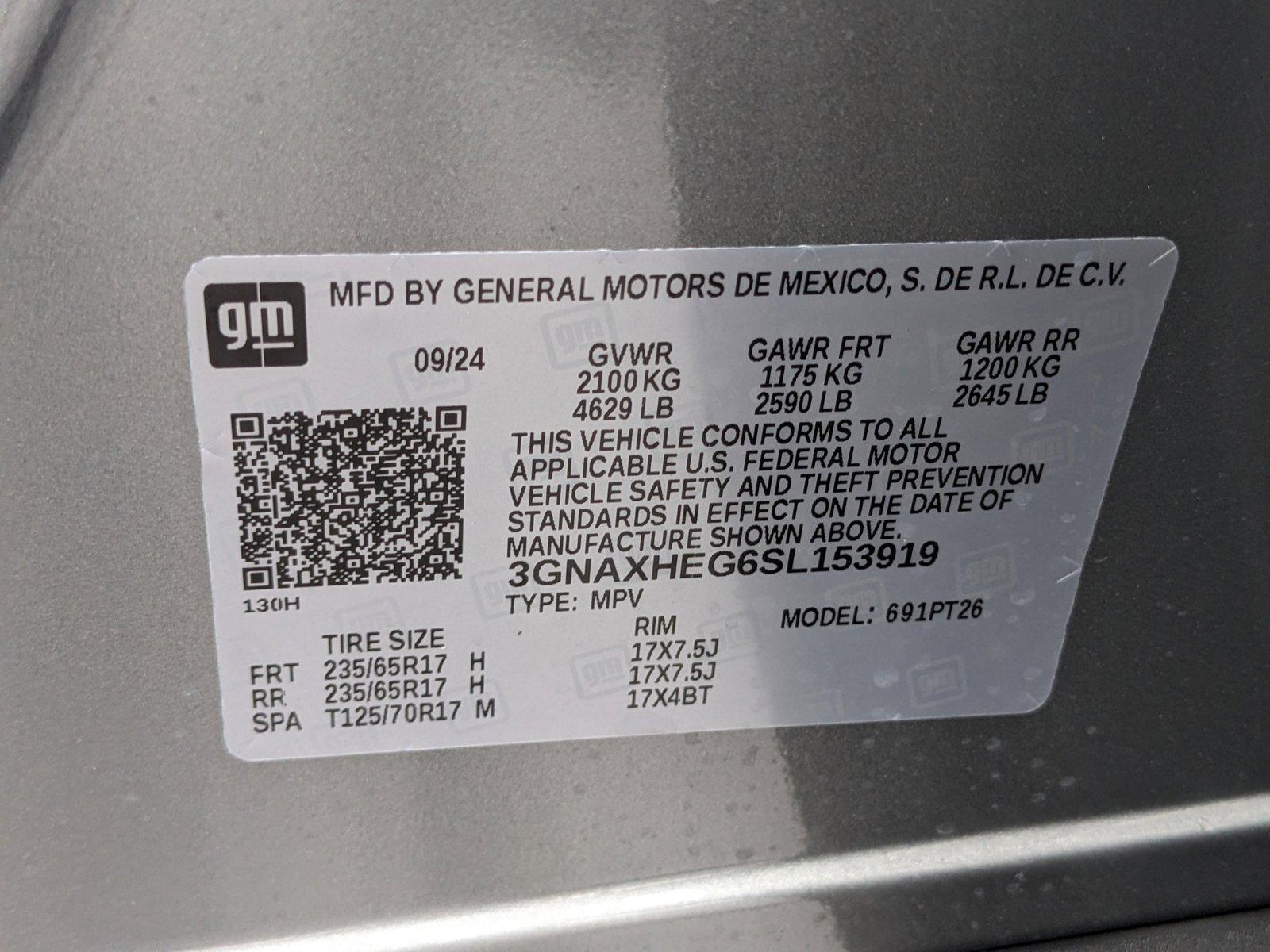 2025 Chevrolet Equinox Vehicle Photo in GREENACRES, FL 33463-3207