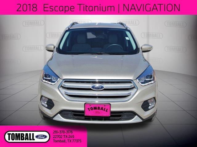 Used 2018 Ford Escape Titanium with VIN 1FMCU0J9XJUC48020 for sale in Tomball, TX