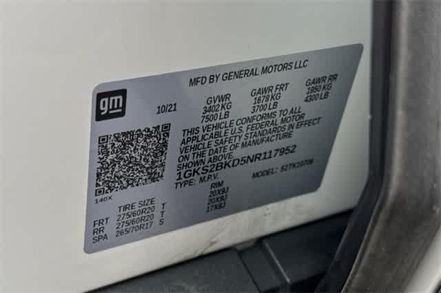 2022 GMC Yukon Vehicle Photo in ELK GROVE, CA 95757-8703