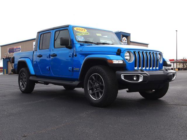 Used 2021 Jeep Gladiator Overland with VIN 1C6HJTFG3ML537138 for sale in Madison, IN