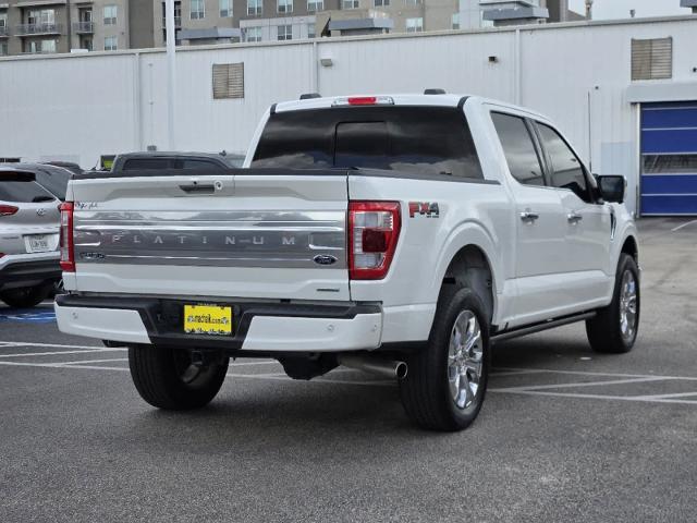 Used 2023 Ford F-150 Platinum with VIN 1FTFW1E86PFB29512 for sale in Houston, TX