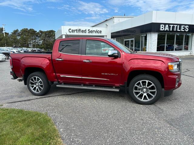 Certified 2021 GMC Canyon Denali with VIN 1GTG6EEN0M1139723 for sale in Bourne, MA