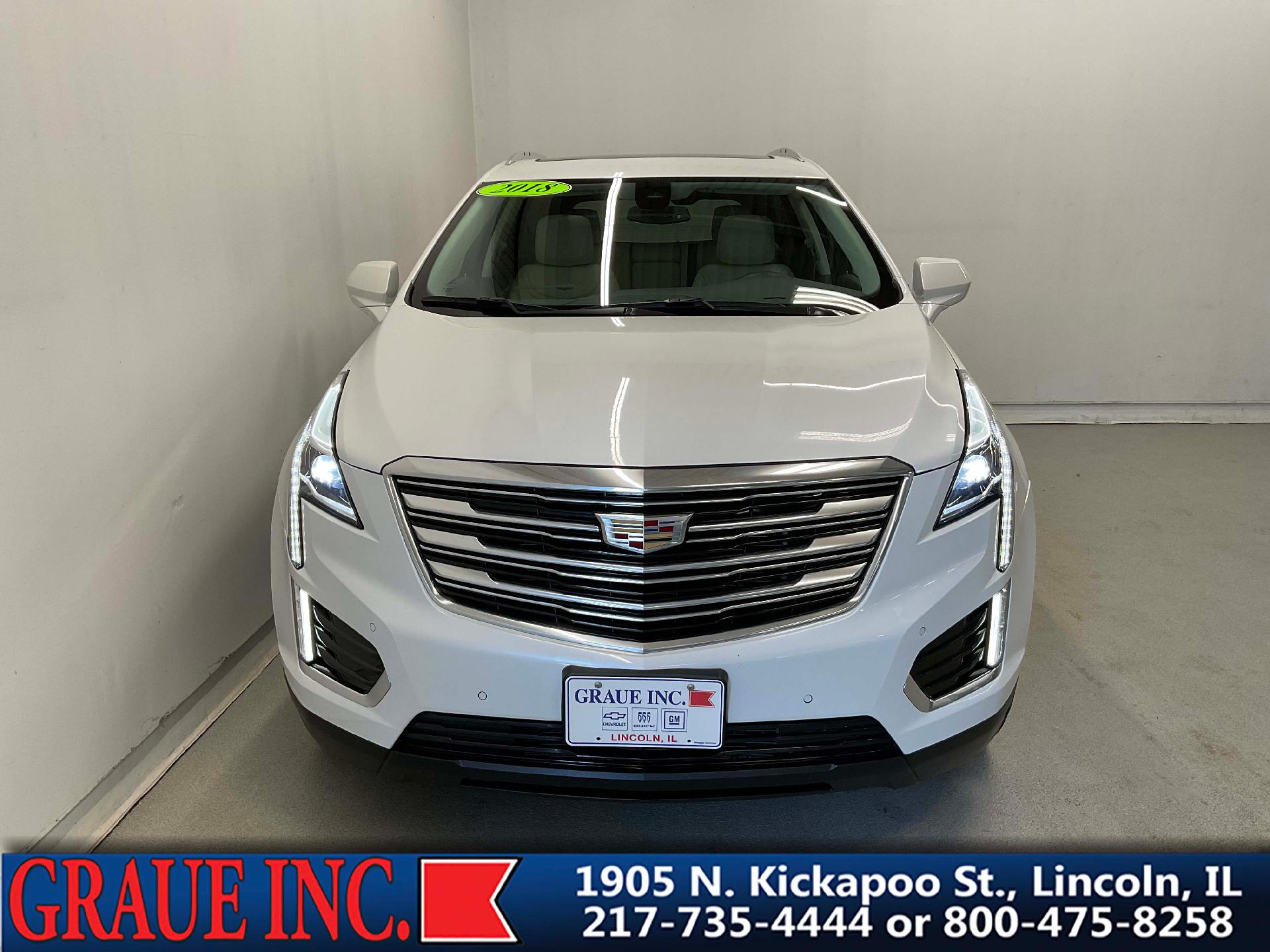 Used 2018 Cadillac XT5 Premium Luxury with VIN 1GYKNERSXJZ232866 for sale in Lincoln, IL