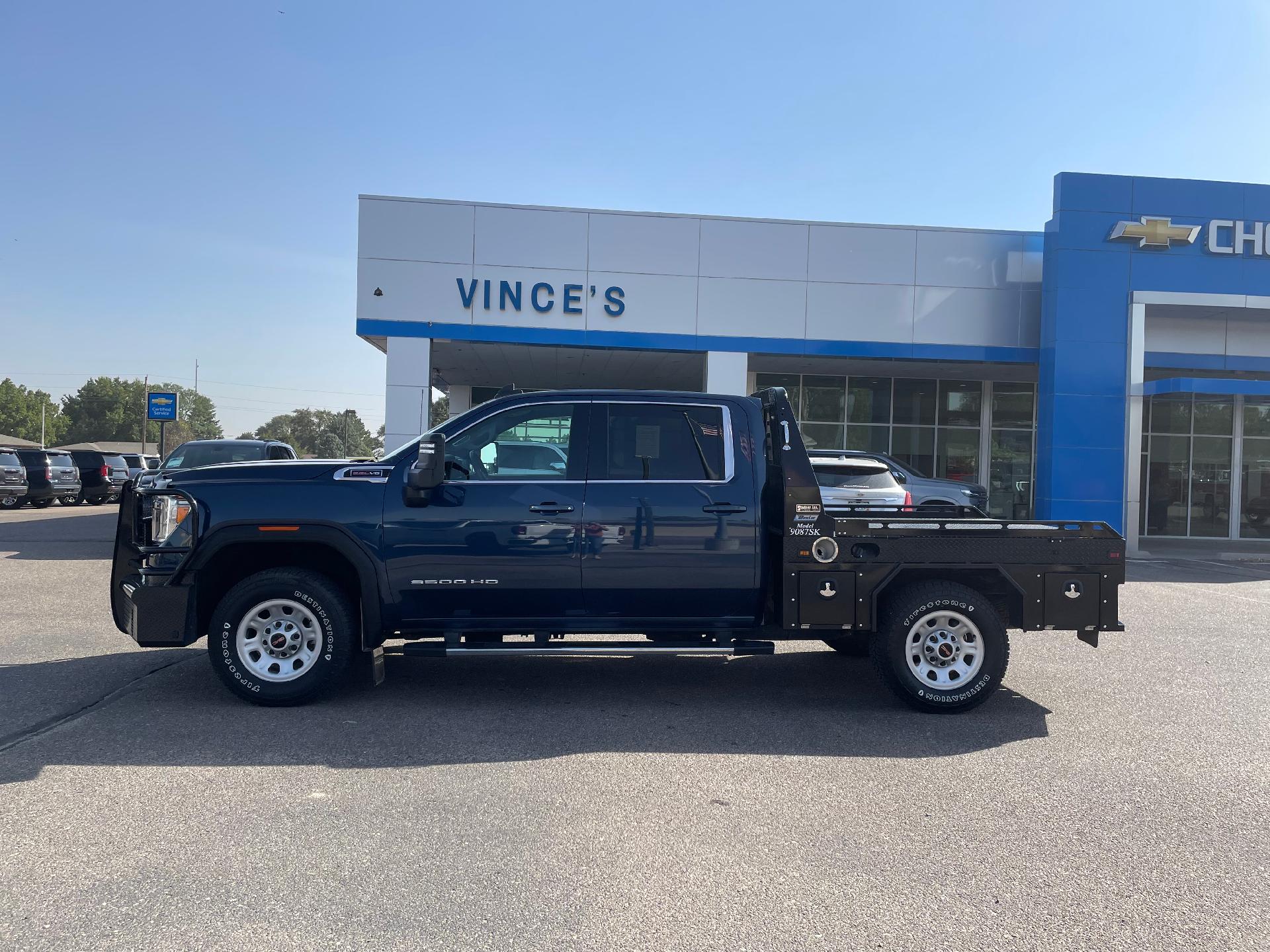 Used 2021 GMC Sierra 3500HD SLE with VIN 1GT49TE77MF267573 for sale in Burlington, CO