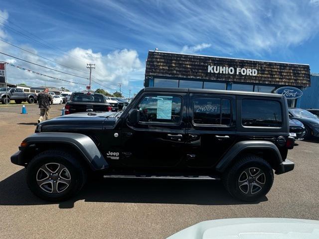 Used 2018 Jeep All-New Wrangler Unlimited Sport S with VIN 1C4HJXDN5JW240089 for sale in Lihue, HI