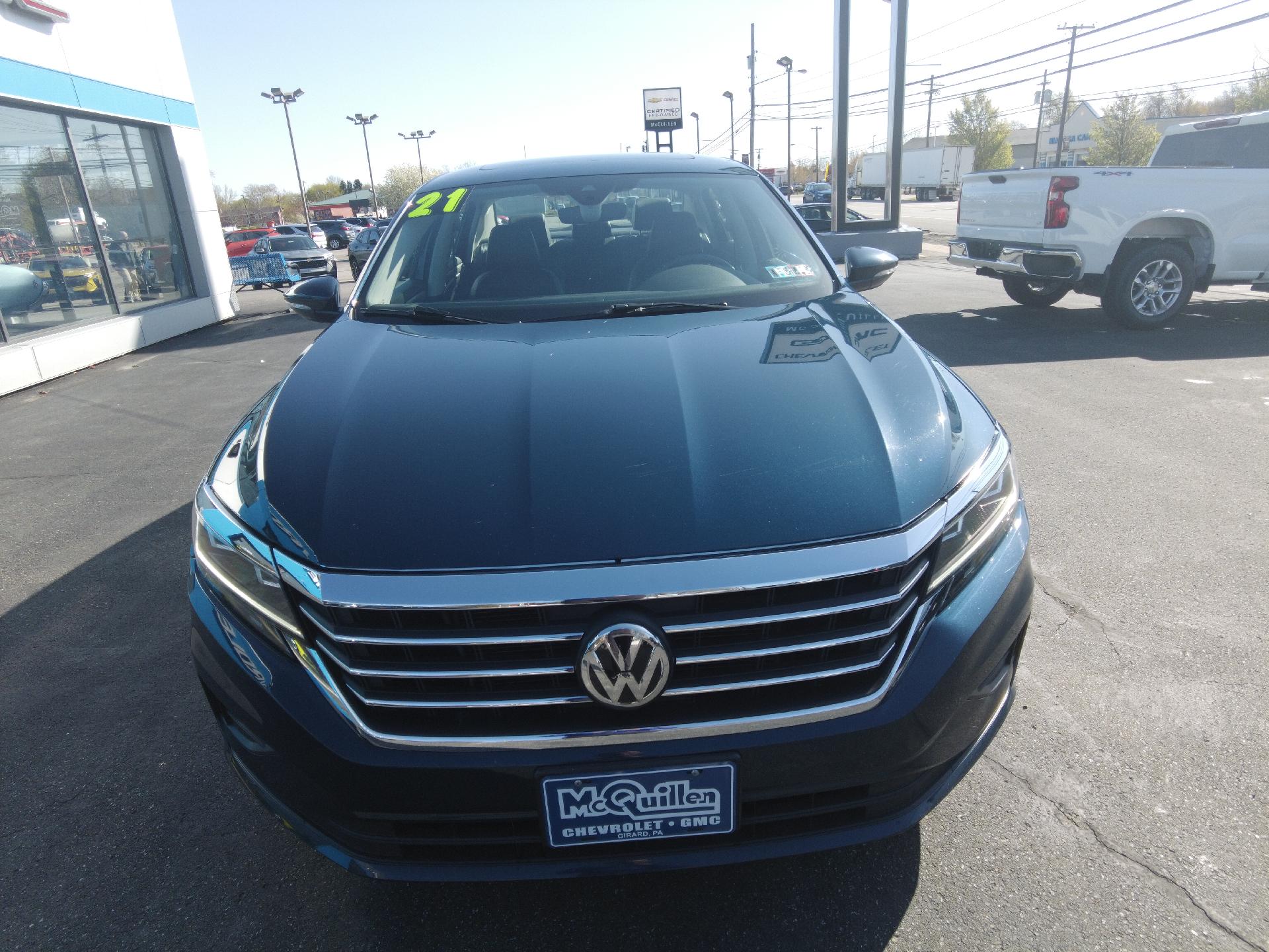 Used 2021 Volkswagen Passat SE with VIN 1VWSA7A32MC012580 for sale in Girard, PA