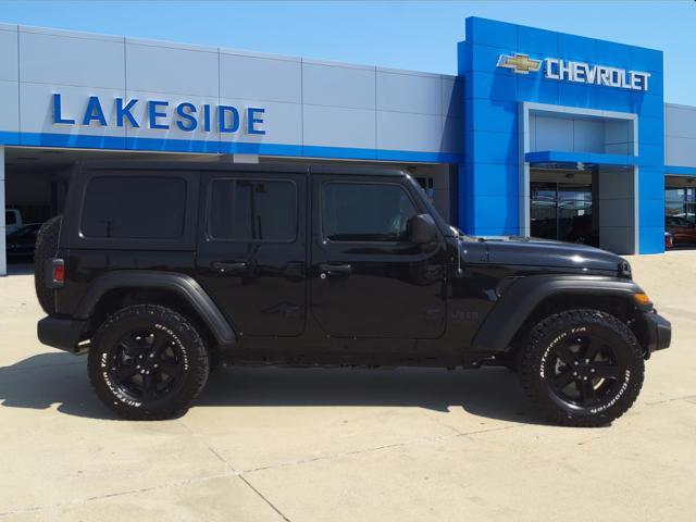 Used 2022 Jeep Wrangler Unlimited Altitude with VIN 1C4HJXDG5NW179947 for sale in Rockwall, TX