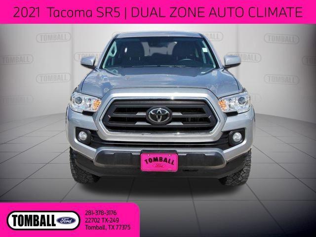 Used 2021 Toyota Tacoma SR5 with VIN 5TFAX5GN7MX193291 for sale in Tomball, TX