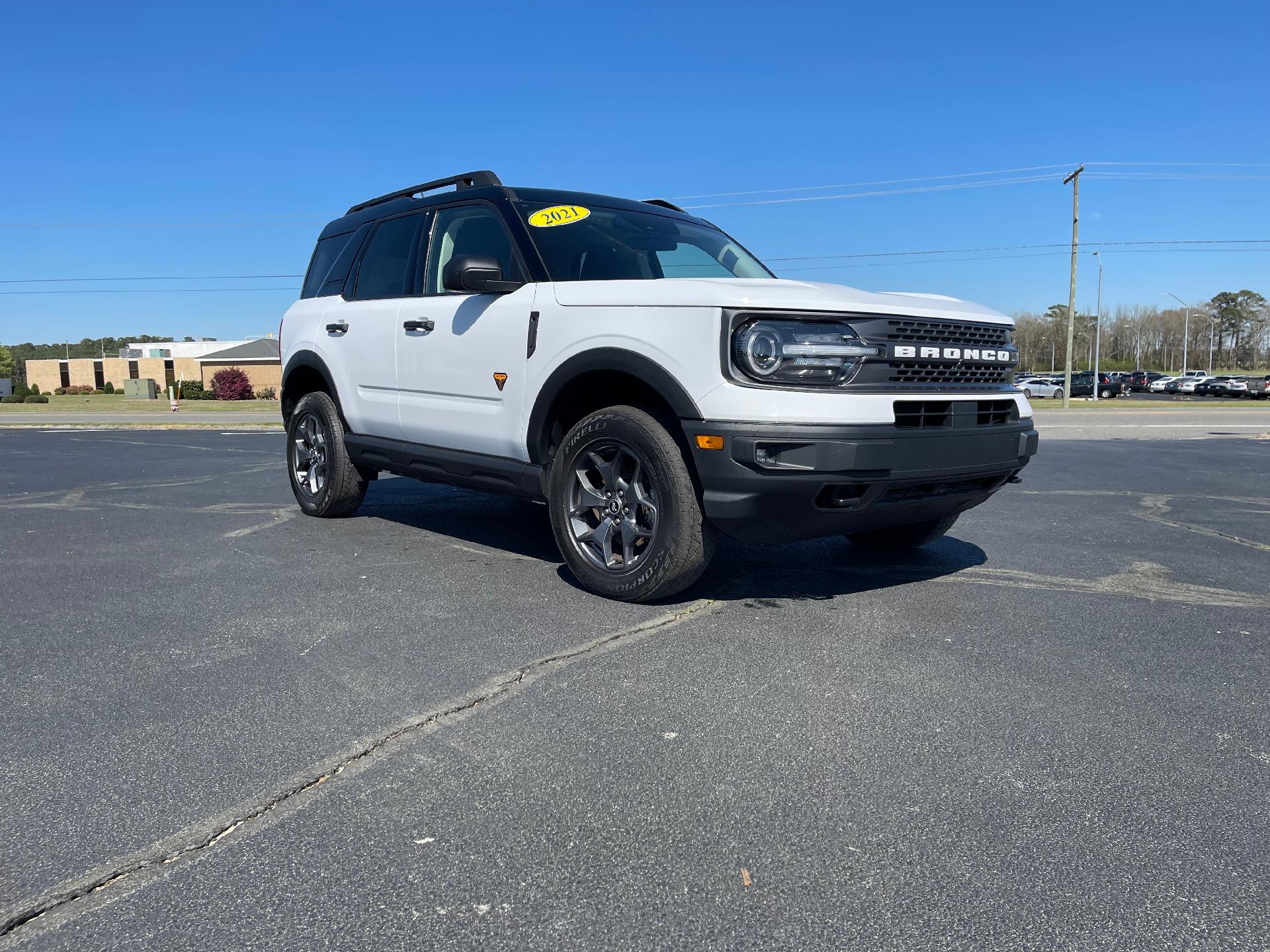 Certified 2021 Ford Bronco Sport Badlands with VIN 3FMCR9D90MRA01876 for sale in La Grange, NC