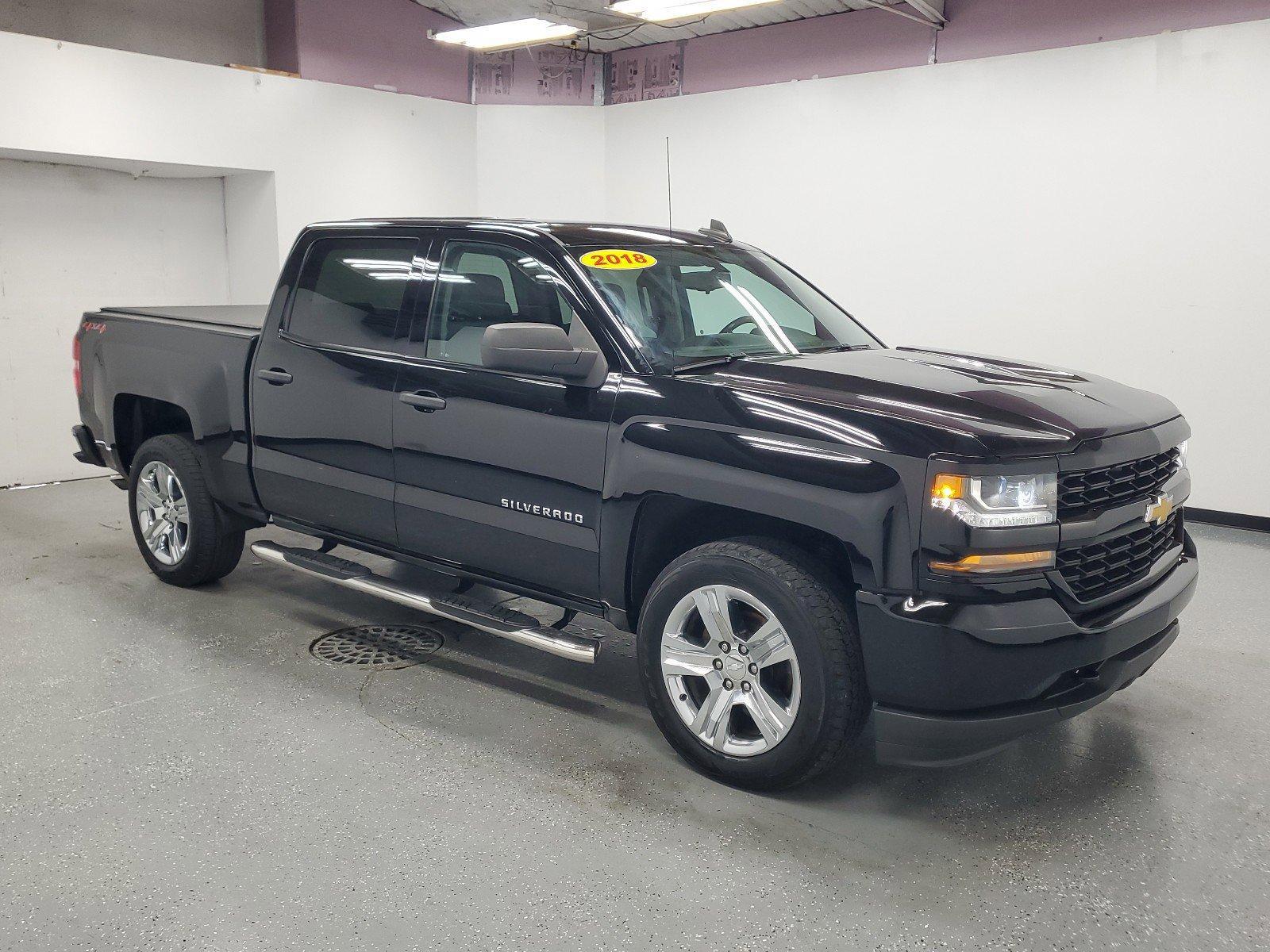 Used 2018 Chevrolet Silverado 1500 Custom with VIN 3GCUKPEC4JG244237 for sale in Saginaw, MI