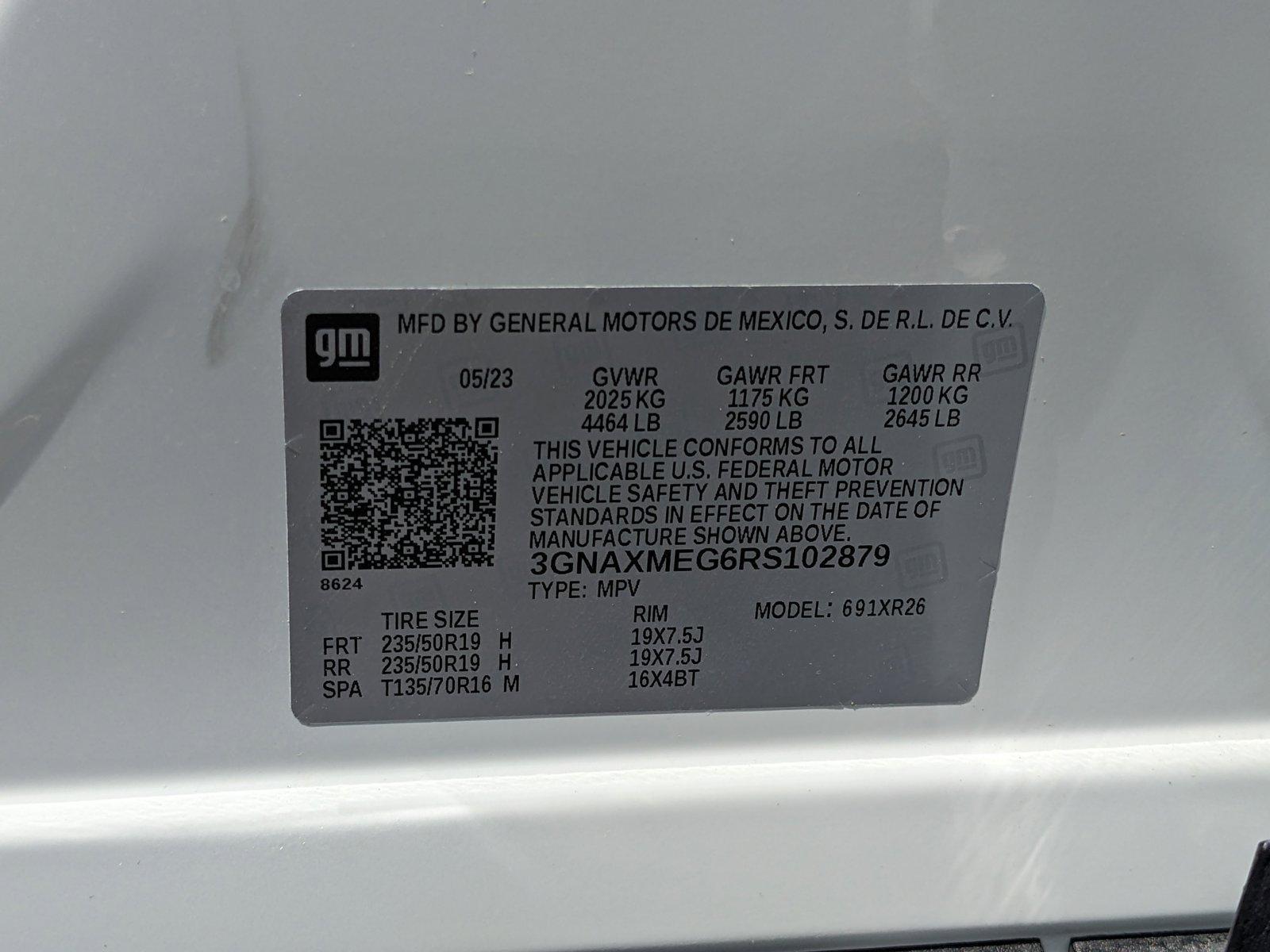 2024 Chevrolet Equinox Vehicle Photo in ORLANDO, FL 32808-7998