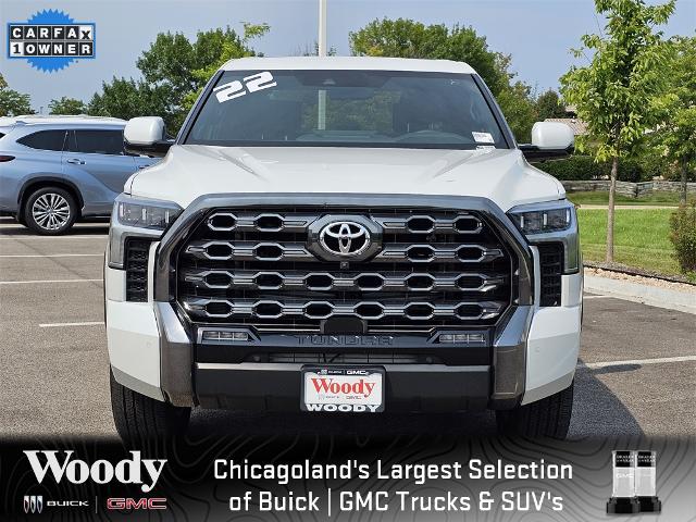 Used 2022 Toyota Tundra Platinum with VIN 5TFNA5DB3NX016512 for sale in Naperville, IL