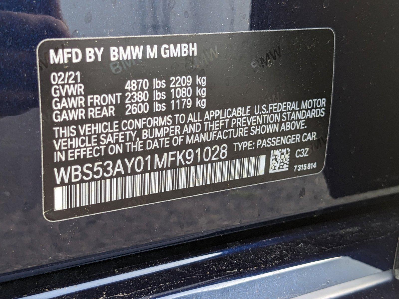 2021 BMW M3 Vehicle Photo in Tampa, FL 33614