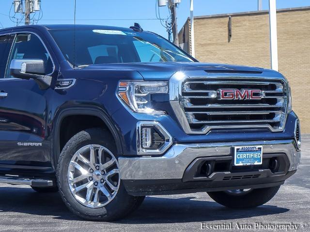 Certified 2021 GMC Sierra 1500 SLT with VIN 3GTU9DET2MG245921 for sale in Oak Lawn, IL