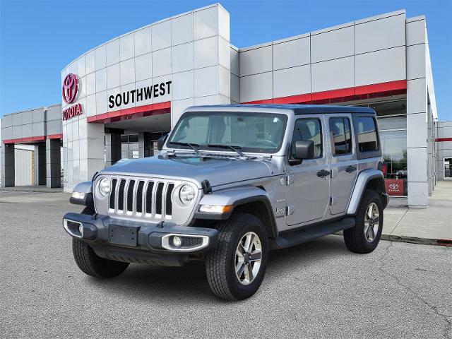 Used 2020 Jeep Wrangler Unlimited Sahara with VIN 1C4HJXEN6LW230284 for sale in Weatherford, TX