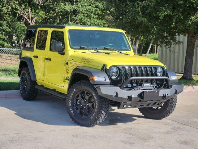 Used 2023 Jeep Wrangler 4-Door Willys with VIN 1C4HJXDG4PW506079 for sale in Grapevine, TX