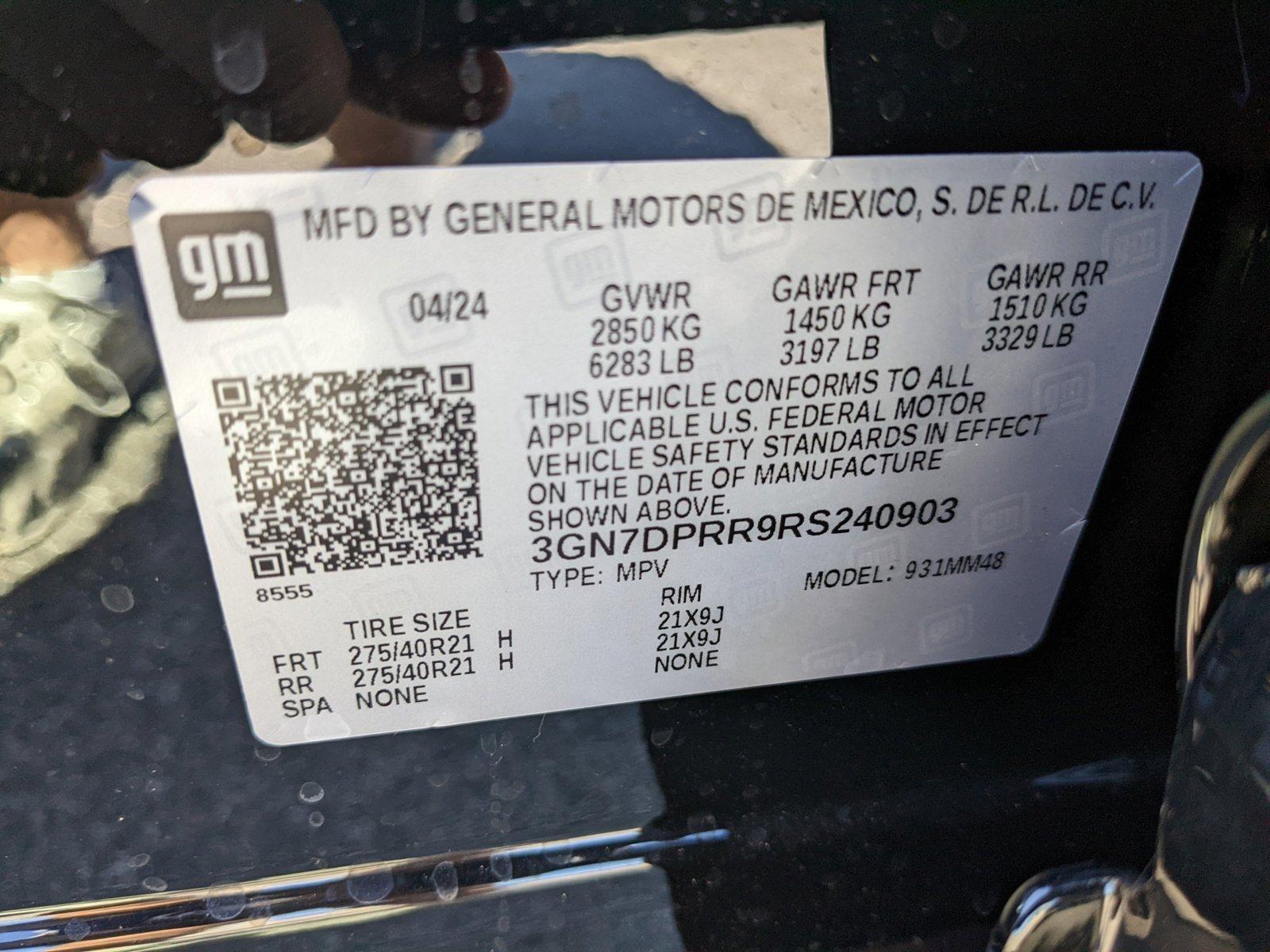 2024 Chevrolet Equinox EV Vehicle Photo in ORLANDO, FL 32808-7998