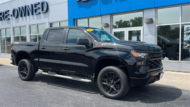 Certified 2023 Chevrolet Silverado 1500 Custom with VIN 3GCUDCED3PG151343 for sale in Republic, MO