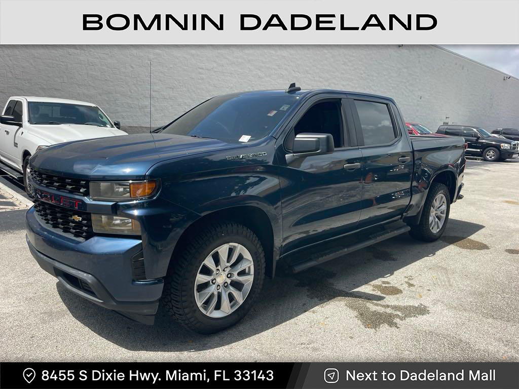 Used 2020 Chevrolet Silverado 1500 Custom with VIN 3GCPWBEH2LG349152 for sale in Miami, FL