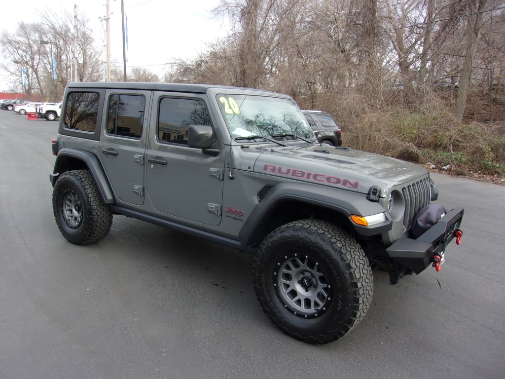 Used 2020 Jeep Wrangler Unlimited Rubicon with VIN 1C4HJXFG6LW184245 for sale in Kansas City