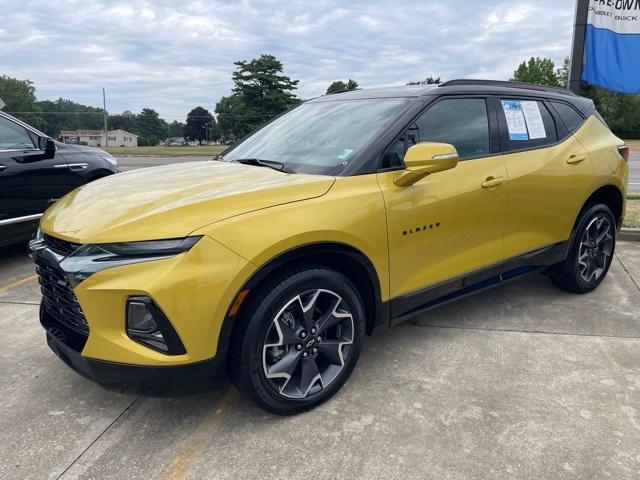 Certified 2022 Chevrolet Blazer RS with VIN 3GNKBERS5NS142176 for sale in Zanesville, OH