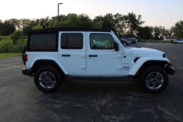 Used 2020 Jeep Wrangler Unlimited Sahara with VIN 1C4HJXEG0LW167765 for sale in Salem, WI