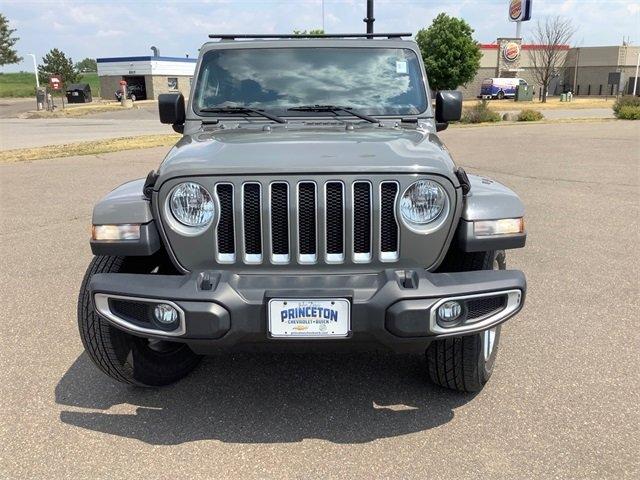Used 2020 Jeep Wrangler Unlimited Sahara with VIN 1C4HJXEG4LW212125 for sale in Princeton, Minnesota