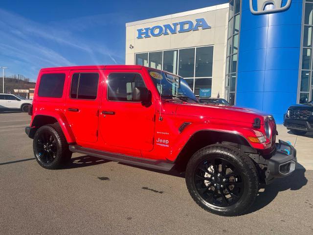 Used 2022 Jeep Wrangler Unlimited Sahara 4XE with VIN 1C4JJXP60NW267082 for sale in Wexford, PA