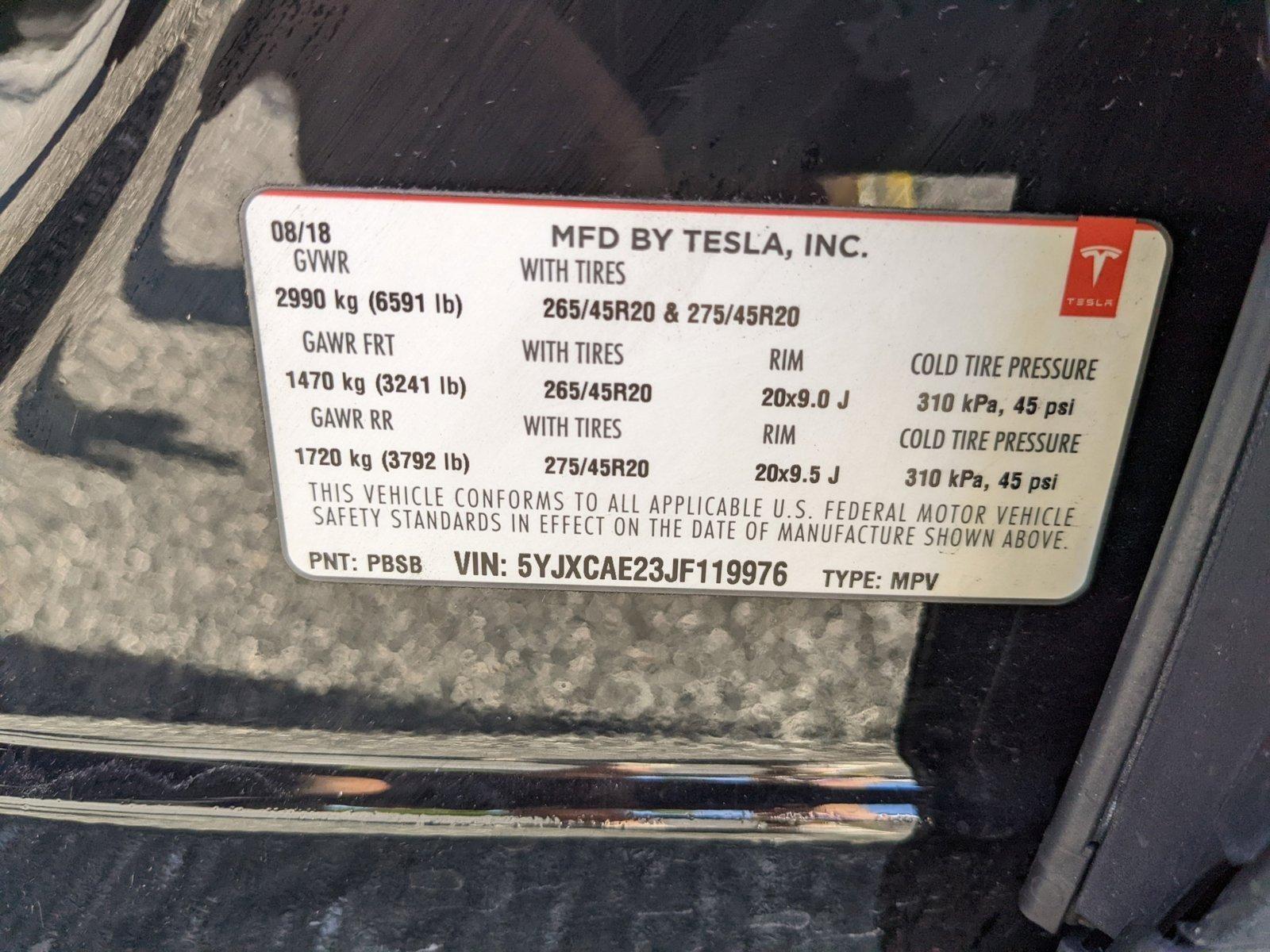 2018 Tesla Model X Vehicle Photo in Orlando, FL 32811