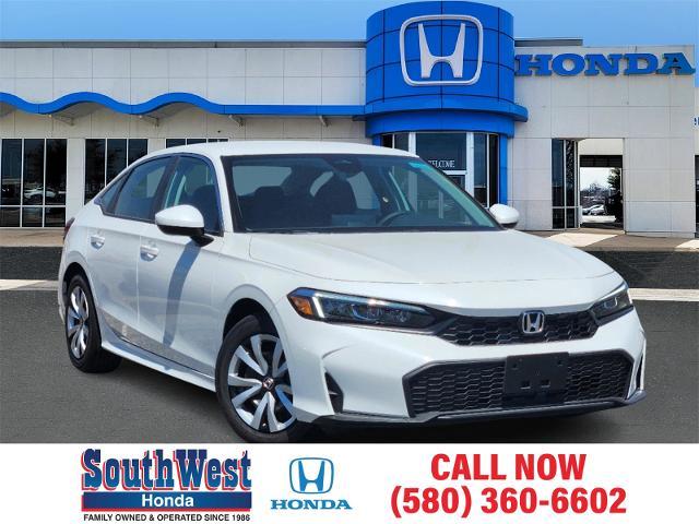 2025 Honda Civic Sedan Vehicle Photo in LAWTON, OK 73505