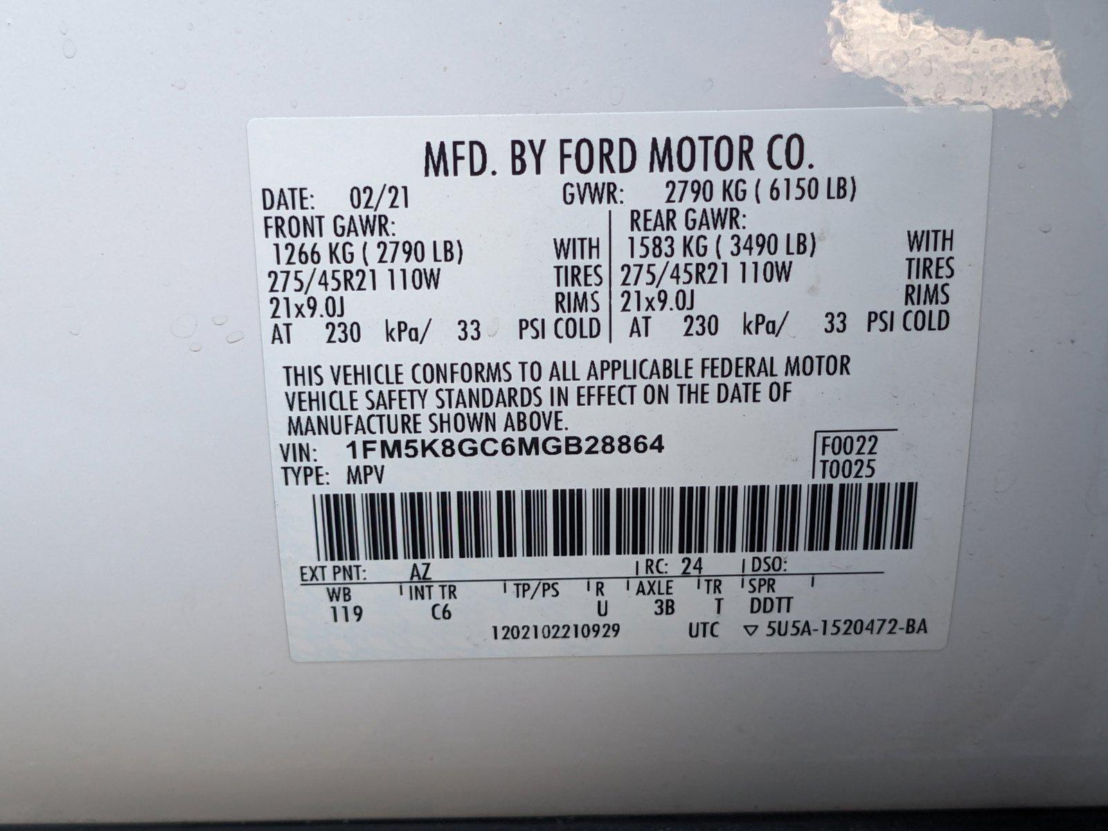 2021 Ford Explorer Vehicle Photo in GREENACRES, FL 33463-3207