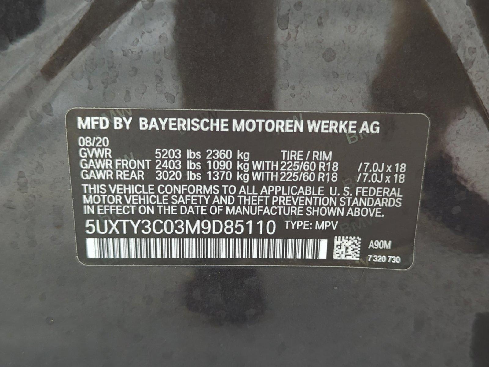 2021 BMW X3 sDrive30i Vehicle Photo in Ft. Myers, FL 33907