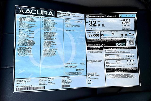 2024 Acura Integra Vehicle Photo in Tulsa, OK 74145