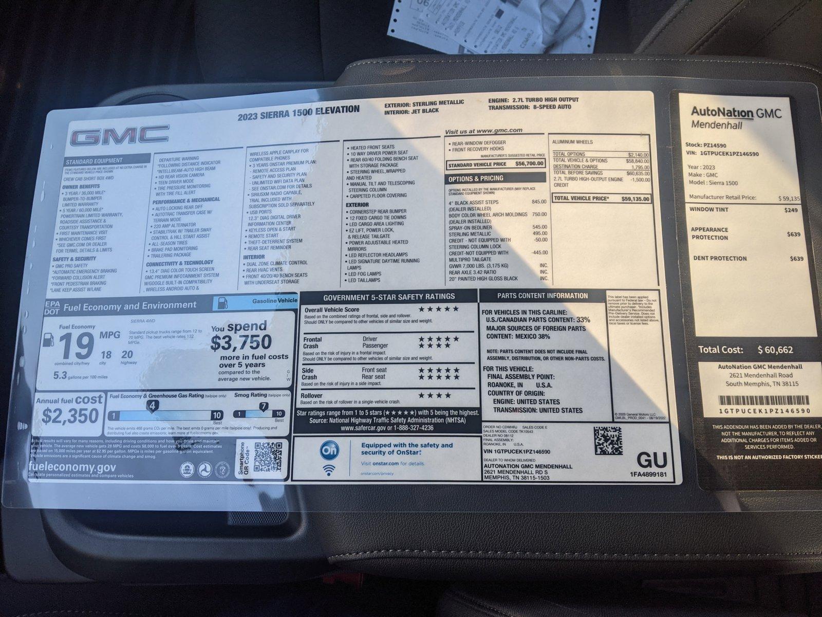 2023 GMC Sierra 1500 Vehicle Photo in MEMPHIS, TN 38115-1503