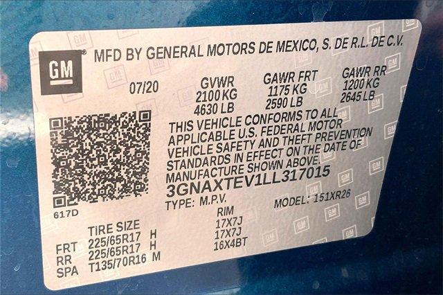 2020 Chevrolet Equinox Vehicle Photo in KANSAS CITY, MO 64114-4502