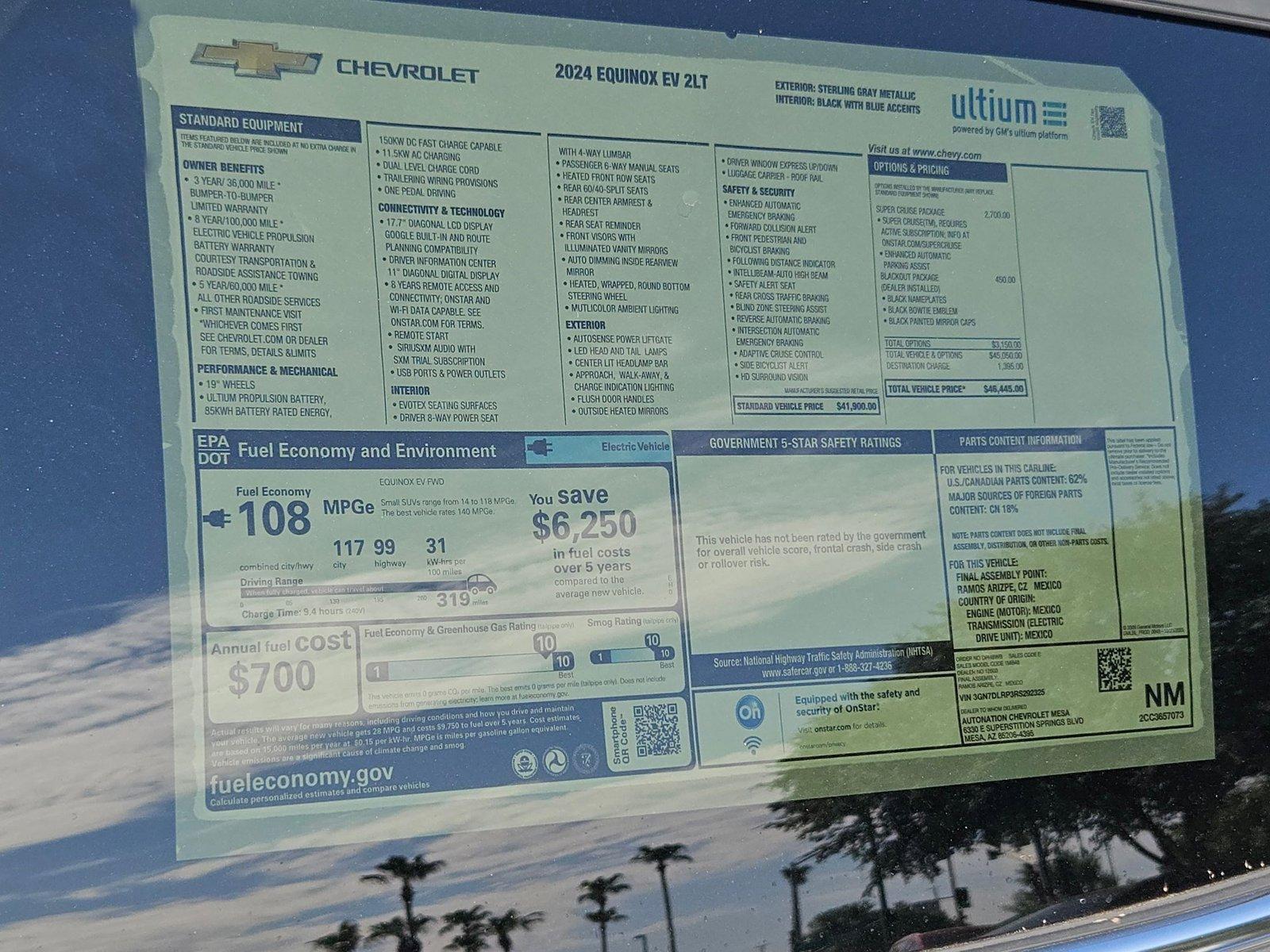 2024 Chevrolet Equinox EV Vehicle Photo in MESA, AZ 85206-4395