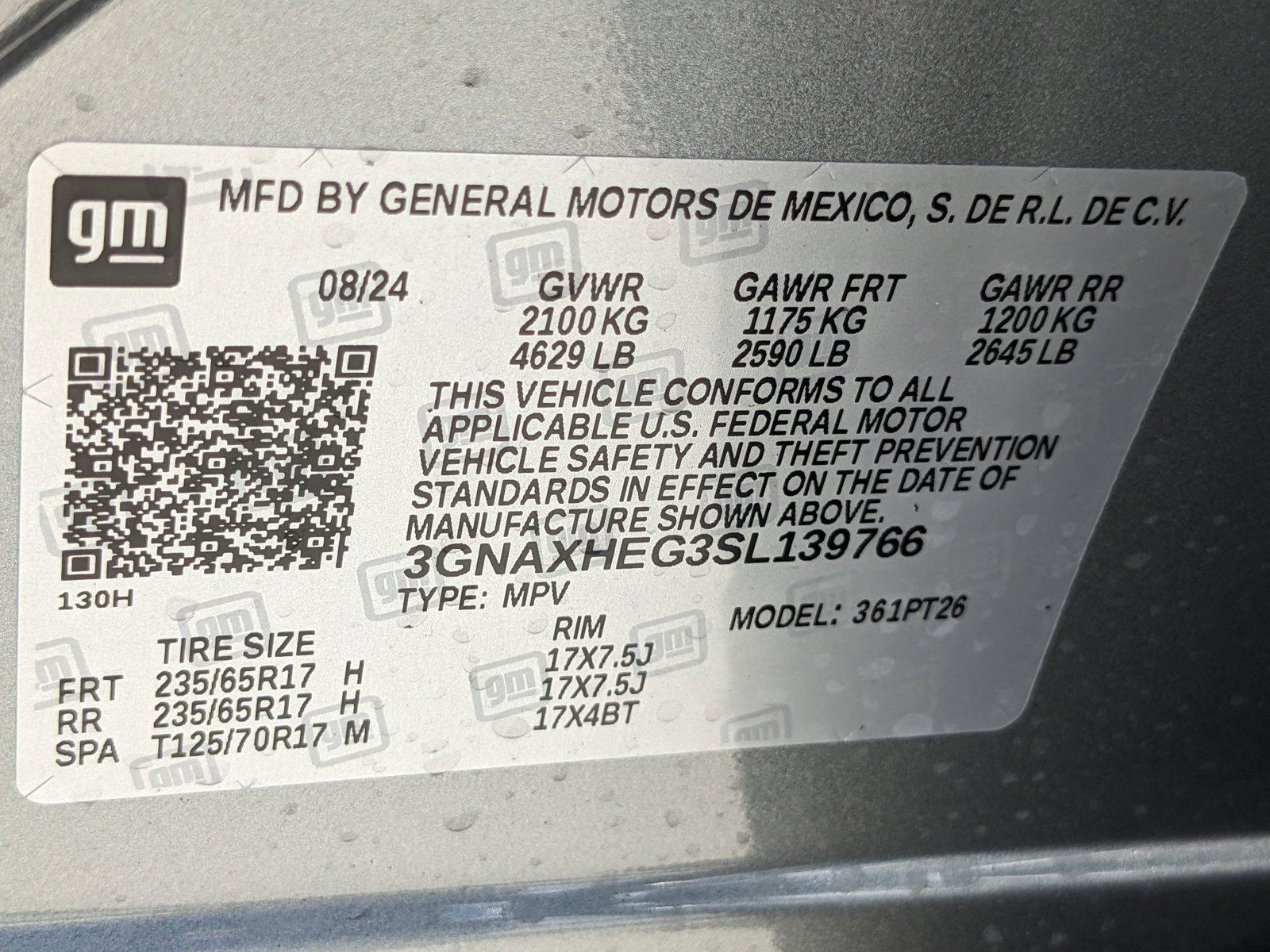 2025 Chevrolet Equinox Vehicle Photo in MIAMI, FL 33172-3015