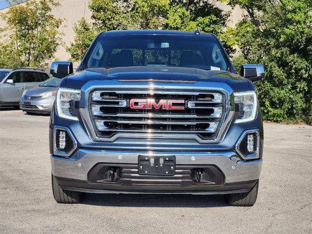 Used 2021 GMC Sierra 1500 SLT with VIN 3GTU9DED3MG169263 for sale in Farmers Branch, TX