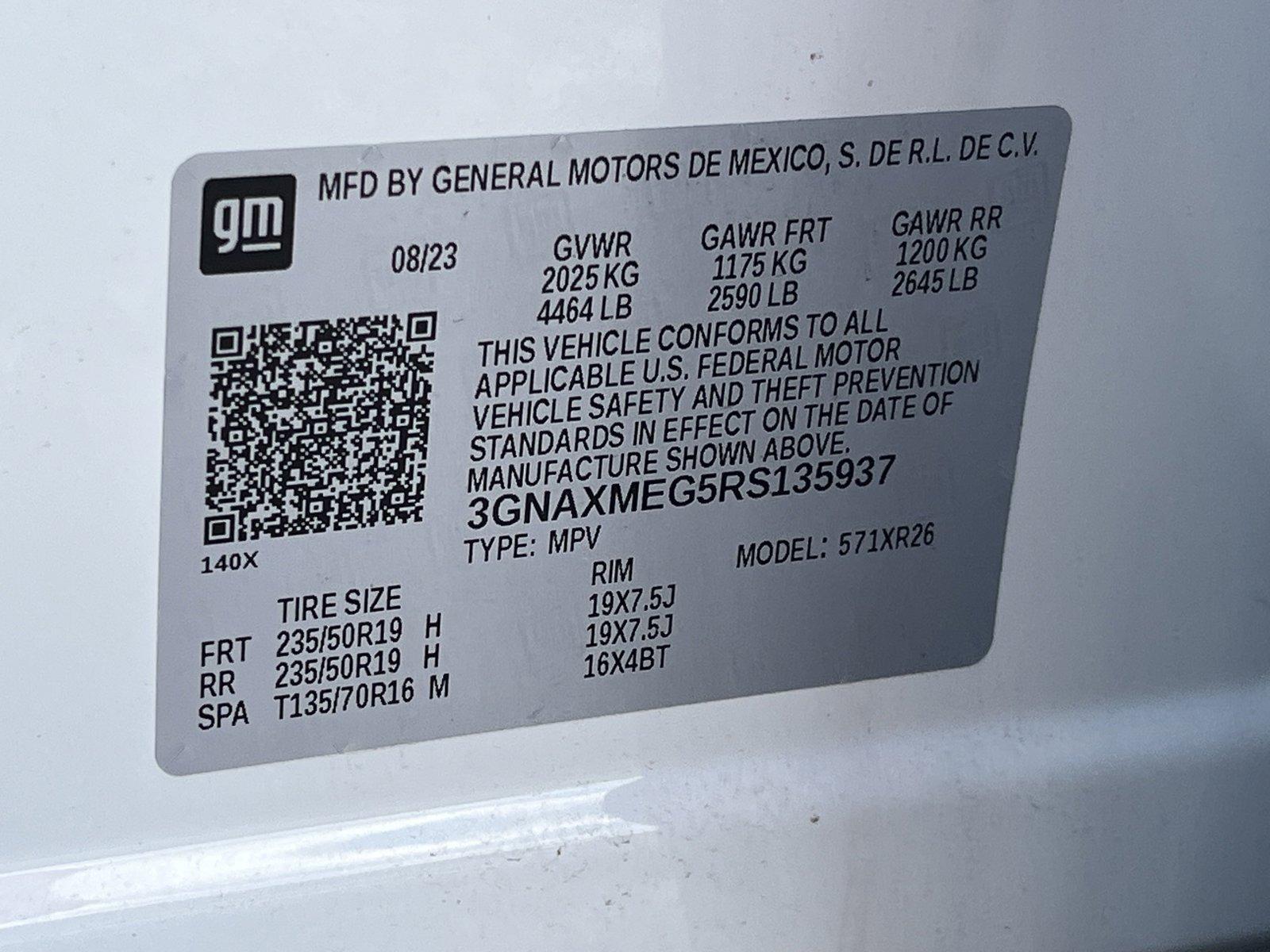 2024 Chevrolet Equinox Vehicle Photo in CLEARWATER, FL 33764-7163