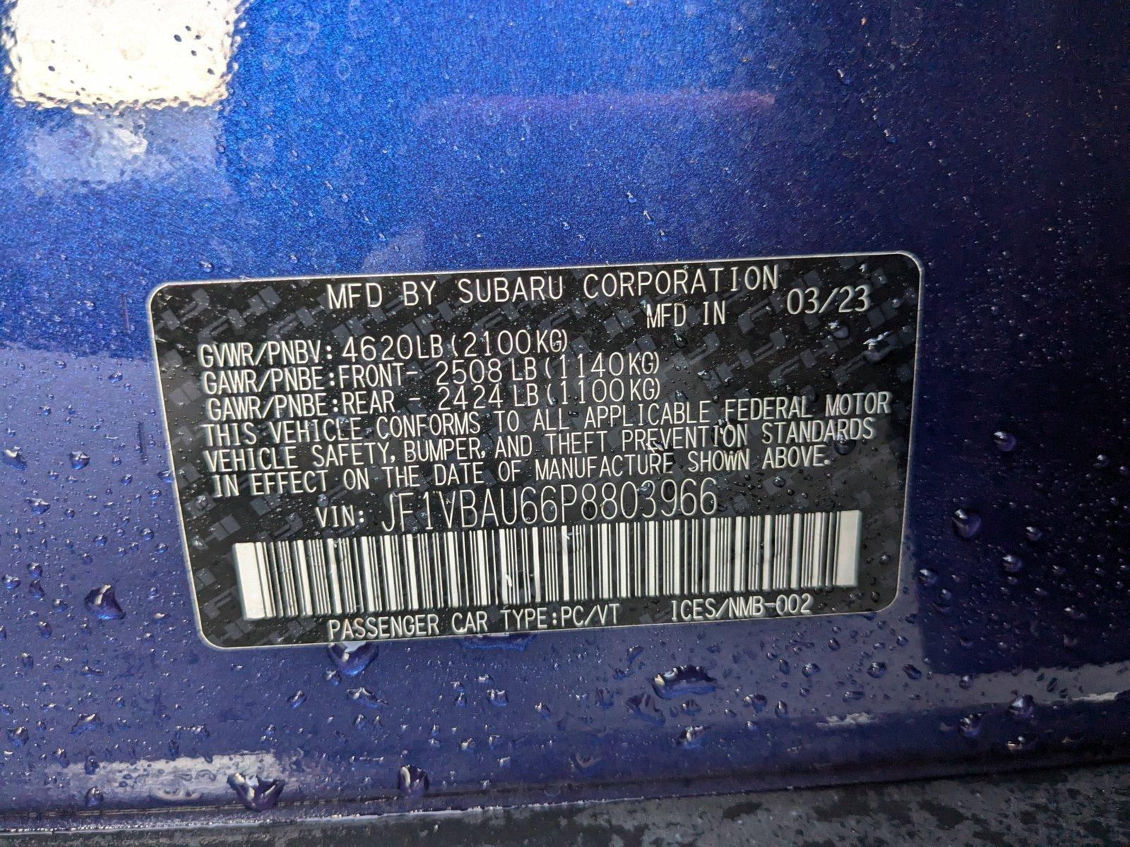 2023 Subaru WRX Vehicle Photo in Sanford, FL 32771