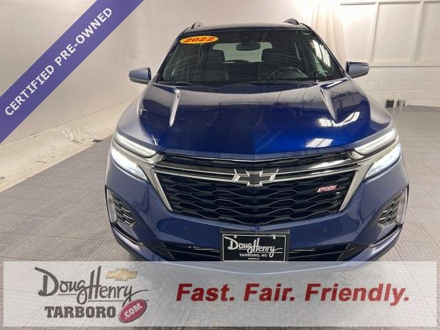 Certified 2022 Chevrolet Equinox RS with VIN 3GNAXWEV4NS116364 for sale in Tarboro, NC