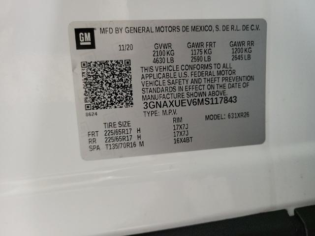 2021 Chevrolet Equinox Vehicle Photo in JOLIET, IL 60435-8135