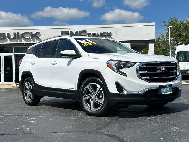 Certified 2021 GMC Terrain SLT with VIN 3GKALPEV8ML351972 for sale in Naperville, IL