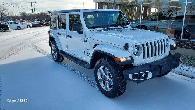 Used 2020 Jeep Wrangler Unlimited Sahara with VIN 1C4HJXEN4LW213614 for sale in Mcleansboro, IL