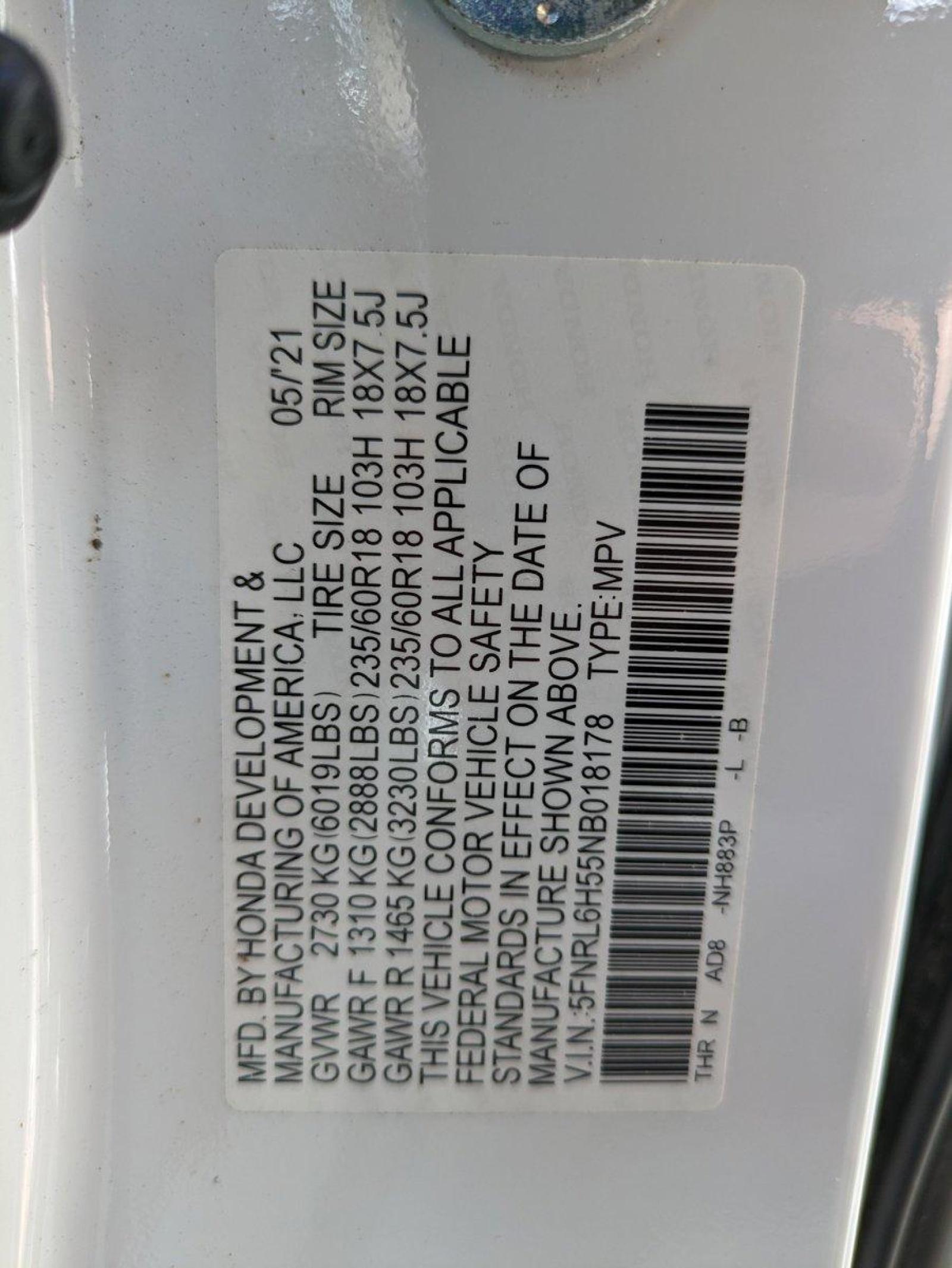 2022 Honda Odyssey Vehicle Photo in Sanford, FL 32771