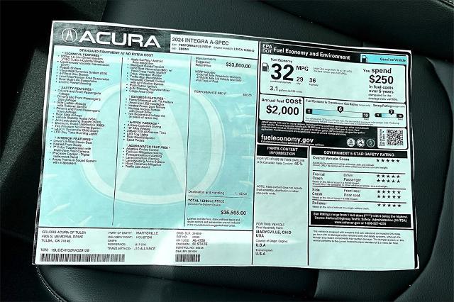 2024 Acura Integra Vehicle Photo in Tulsa, OK 74145