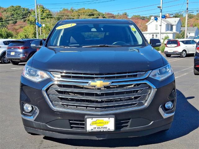 Used 2021 Chevrolet Traverse 1LT with VIN 1GNEVGKW2MJ209698 for sale in Milford, CT