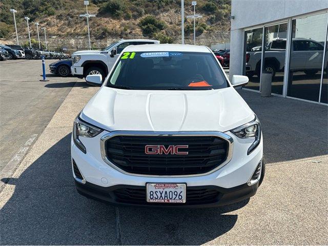 Certified 2021 GMC Terrain SLE with VIN 3GKALMEV7ML322347 for sale in San Diego, CA