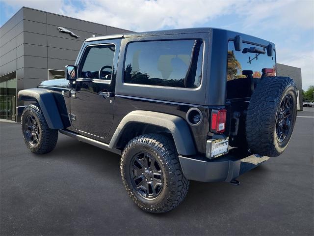 Used 2017 Jeep Wrangler Willys Wheeler with VIN 1C4AJWAG7HL633721 for sale in Allentown, PA