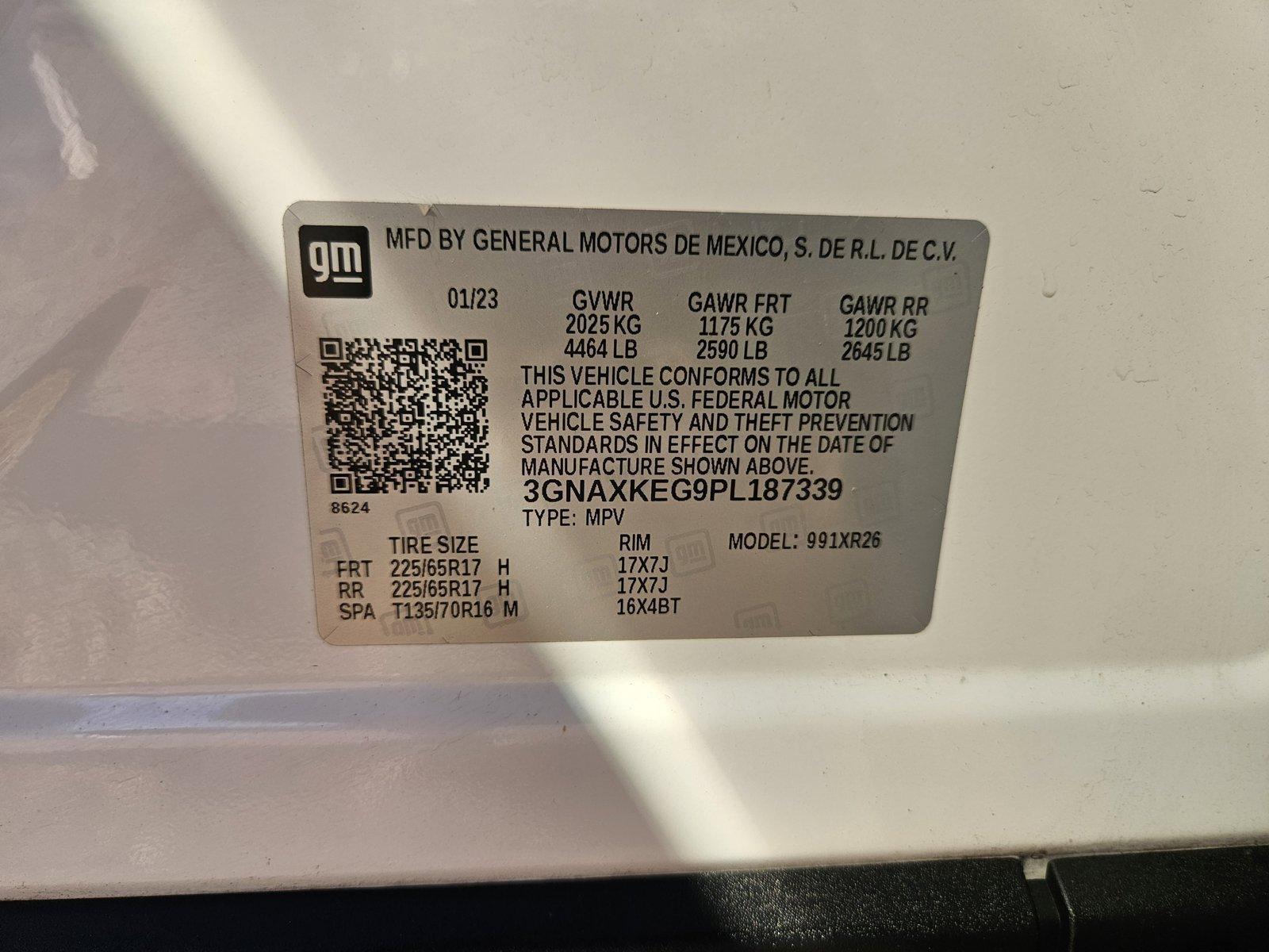 2023 Chevrolet Equinox Vehicle Photo in WACO, TX 76710-2592